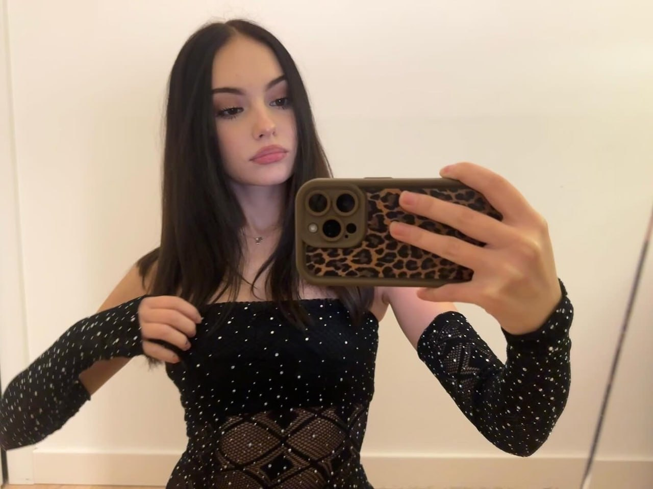 Exciting amateur Brunette Bodysuit Black Fishnet porn HotiFy (@hotify)