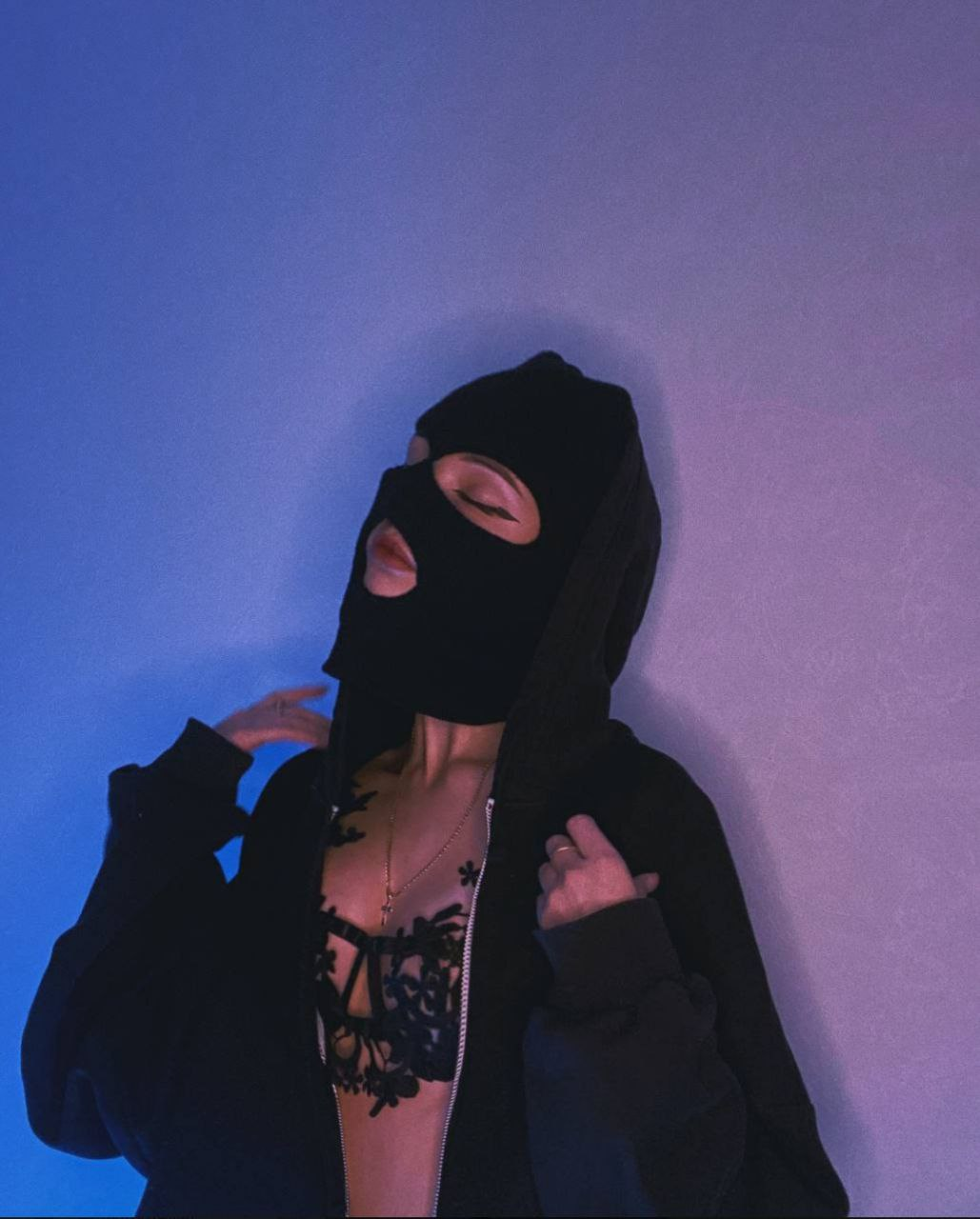 Exciting amateur Bra Black Mask porn HotiFy (@hotify)