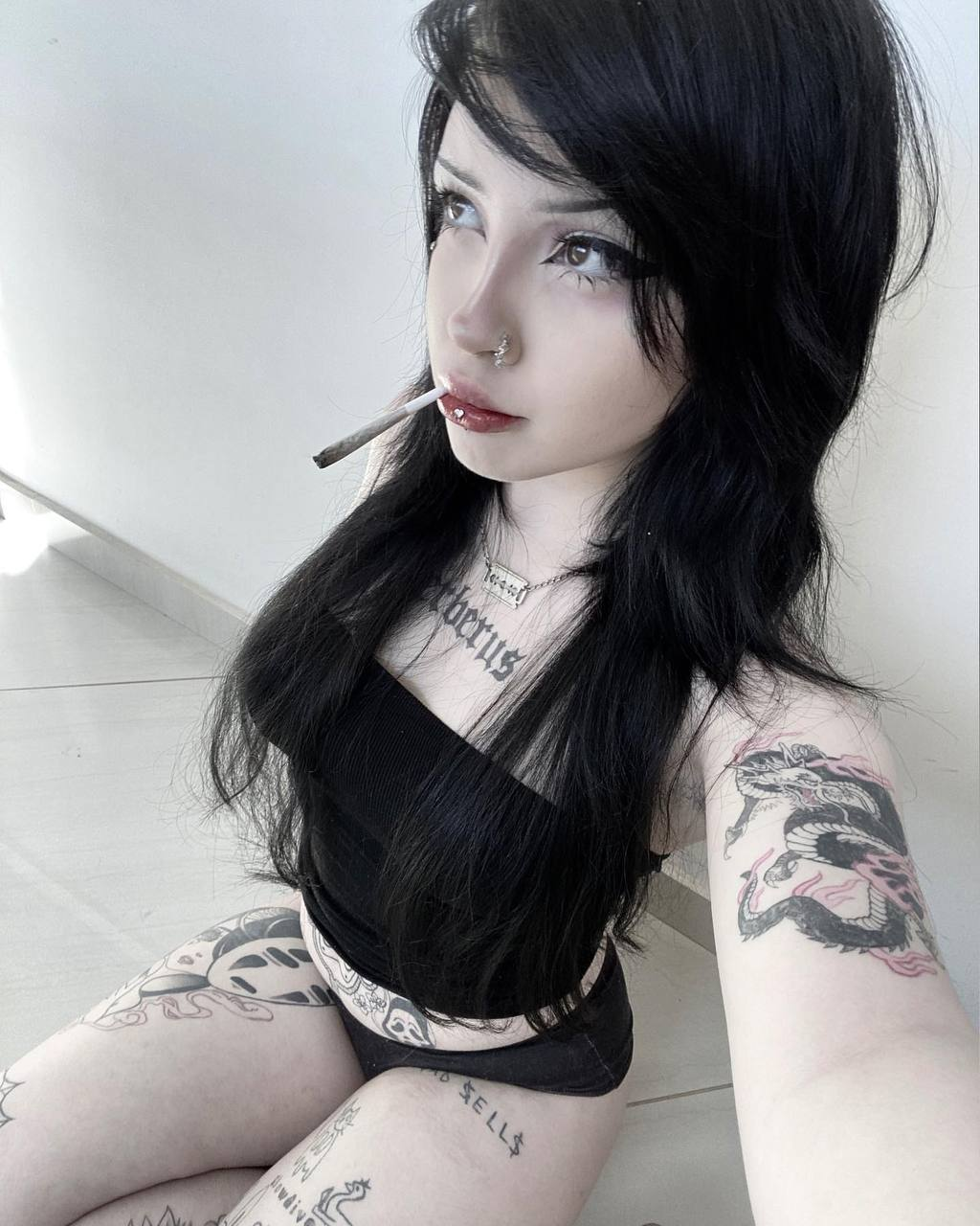 Exciting amateur Babe belly Goth porn HotiFy (@hotify)