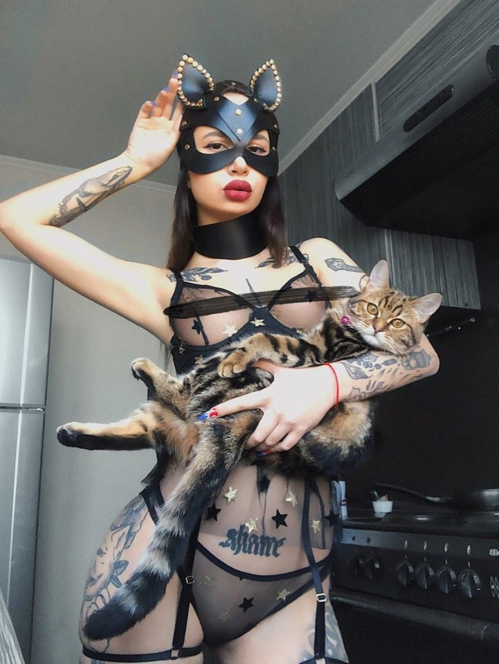 Exciting amateur Bodysuit Choker Fishnet porn HotiFy (@hotify)