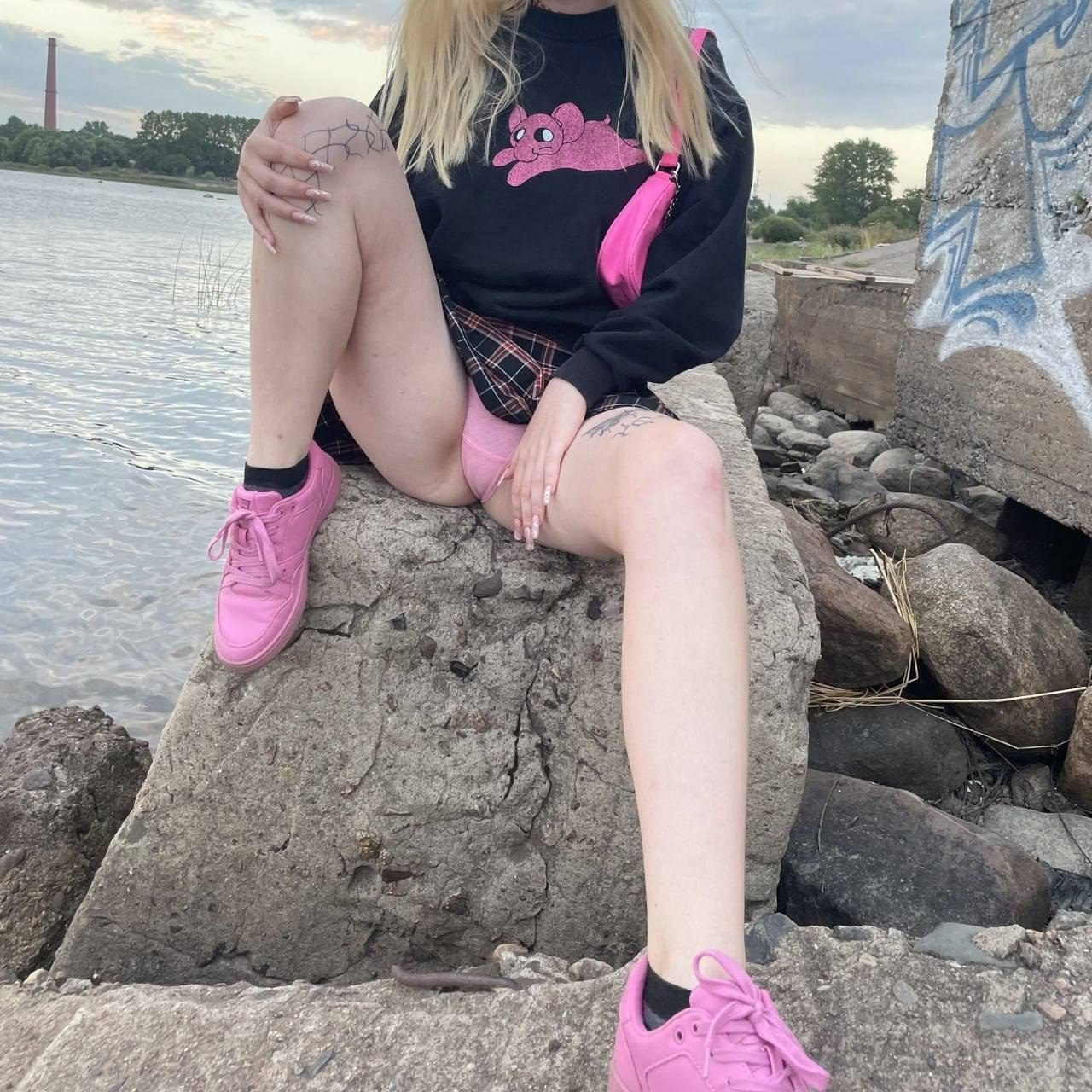 Exciting amateur Blonde Legs Long Legs Outdoor porn HotiFy (@hotify)