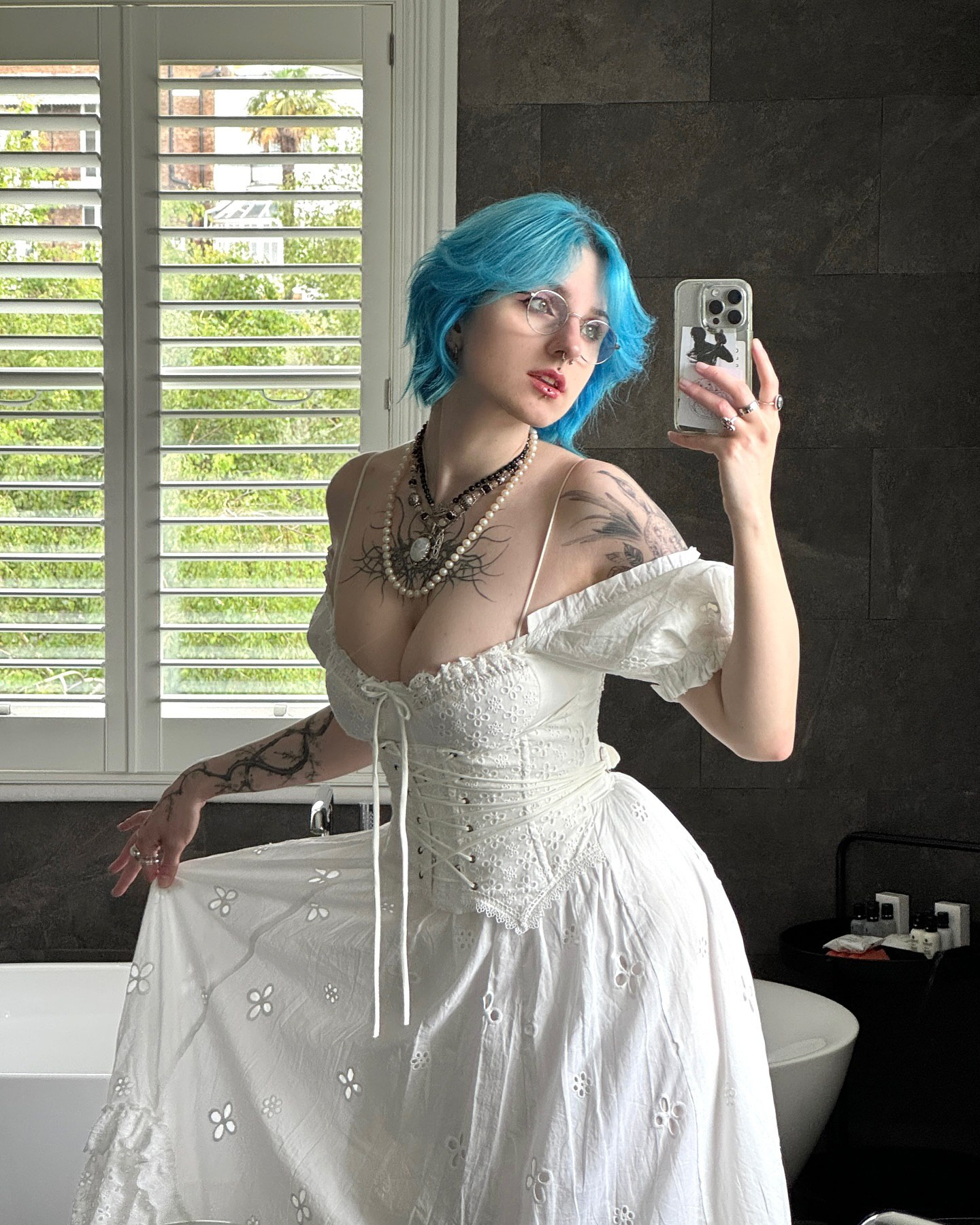 Exciting amateur Boobs Bathroom Cleavage Dress porn HotiFy (@hotify)