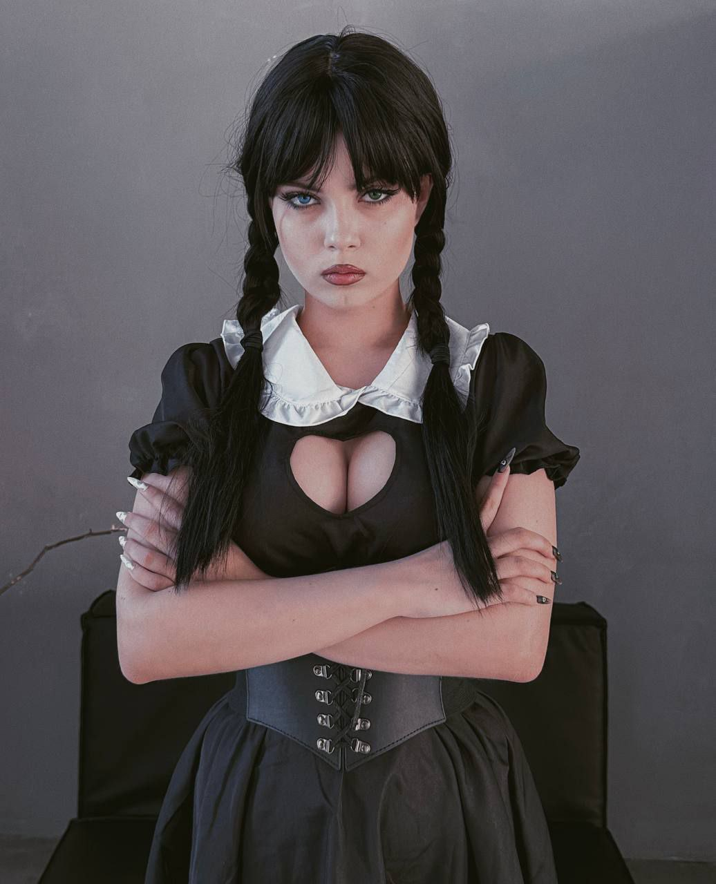 Exciting amateur Blue Eyes Bangs Corset Dress porn HotiFy (@hotify)