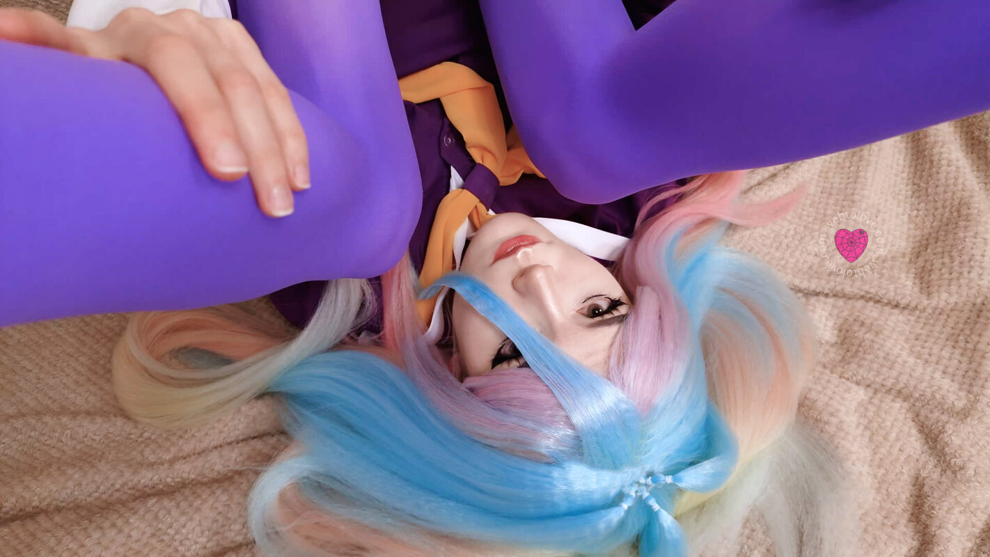 Exciting amateur Blue Hair Cosplay Costume porn webtolove (@webtolove)