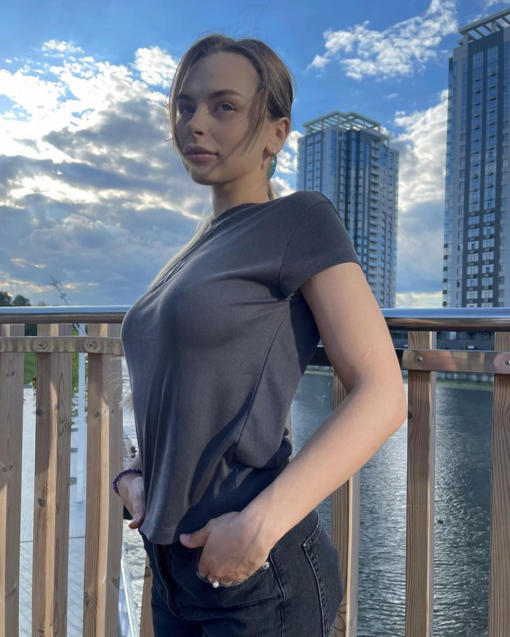 Exciting amateur Female Jeans Long Hair Outdoor porn HotiFy (@hotify)