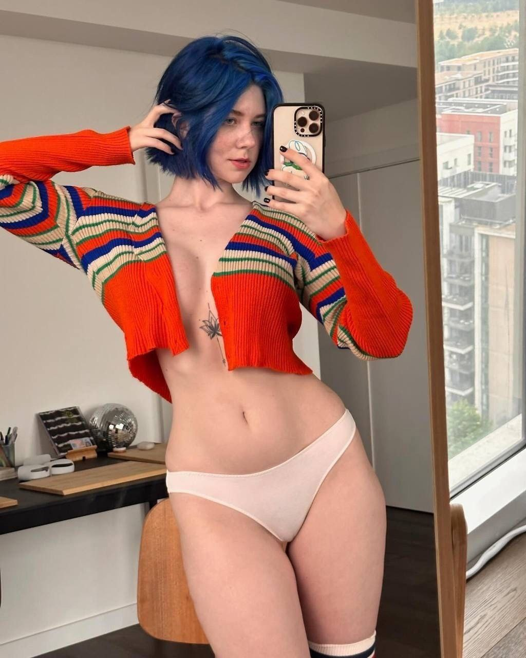 Exciting amateur Abs Body Blue Hair porn HotiFy (@hotify)