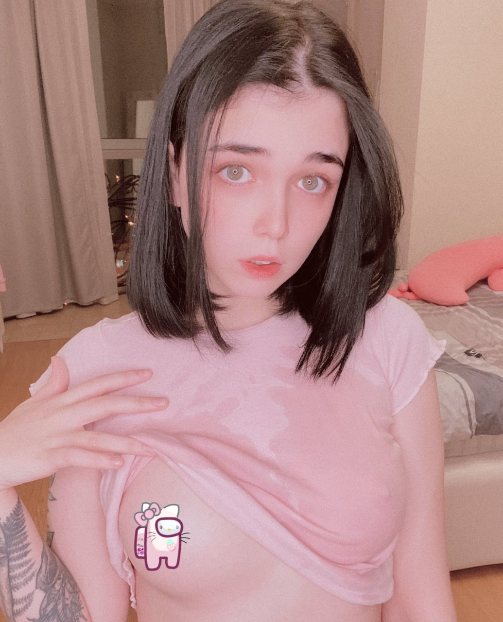 Exciting amateur Asian Brunette Braless porn HotiFy (@hotify)