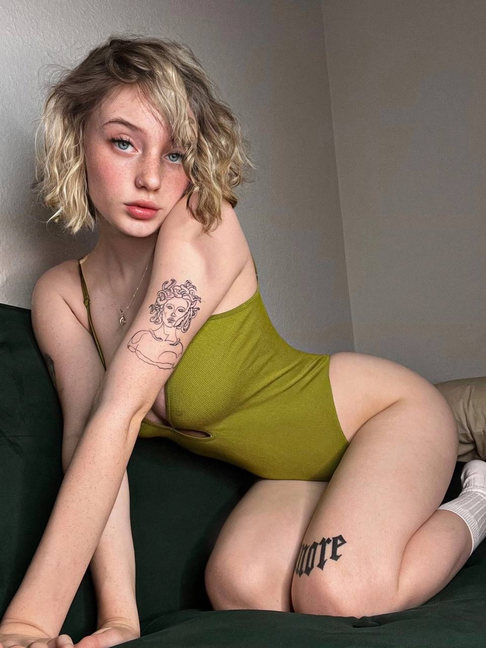 Exciting amateur Blonde Bodysuit Curly Hair porn HotiFy (@hotify)