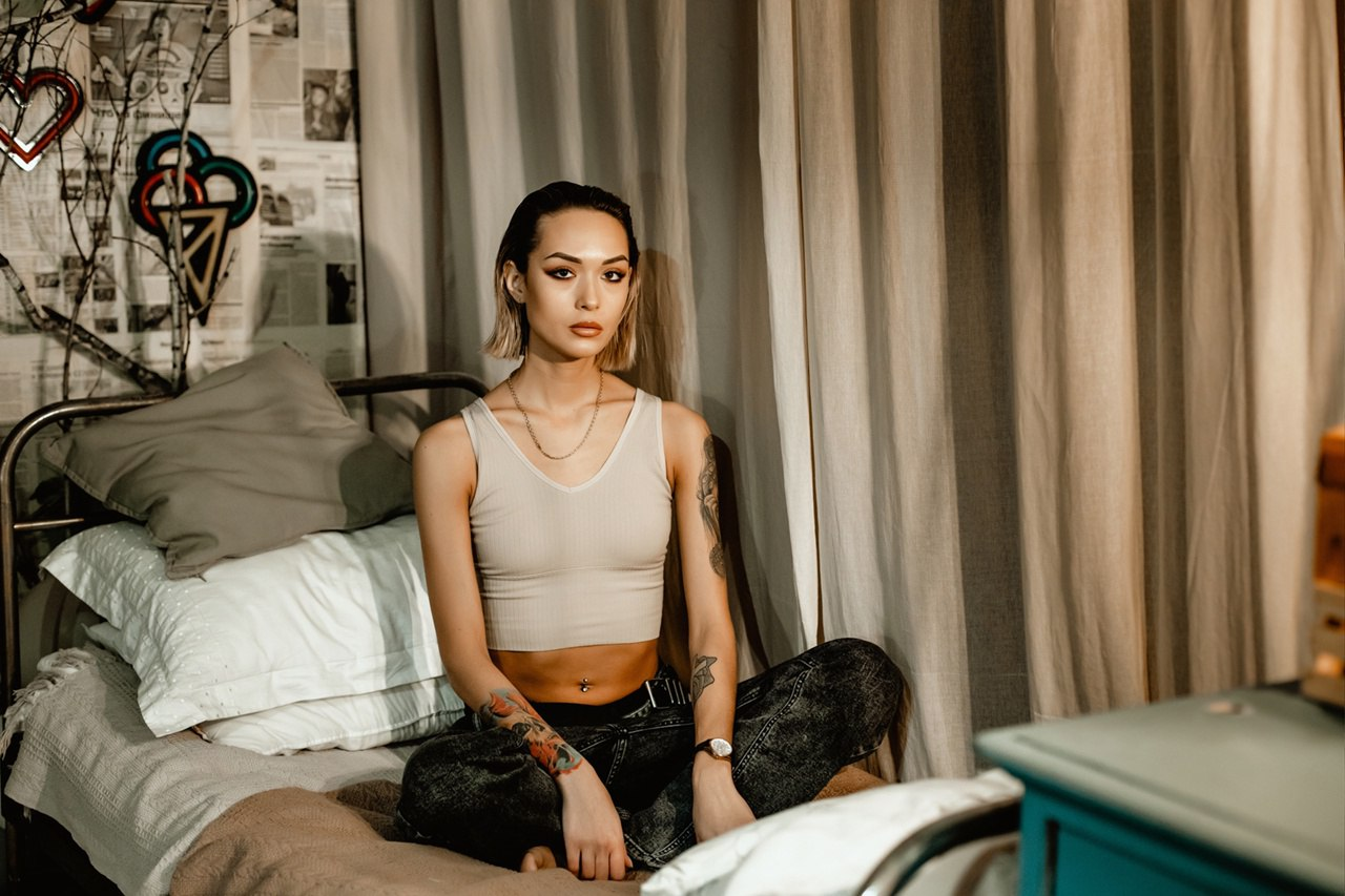 Exciting amateur Bed Female Jeans Model porn HotiFy (@hotify)