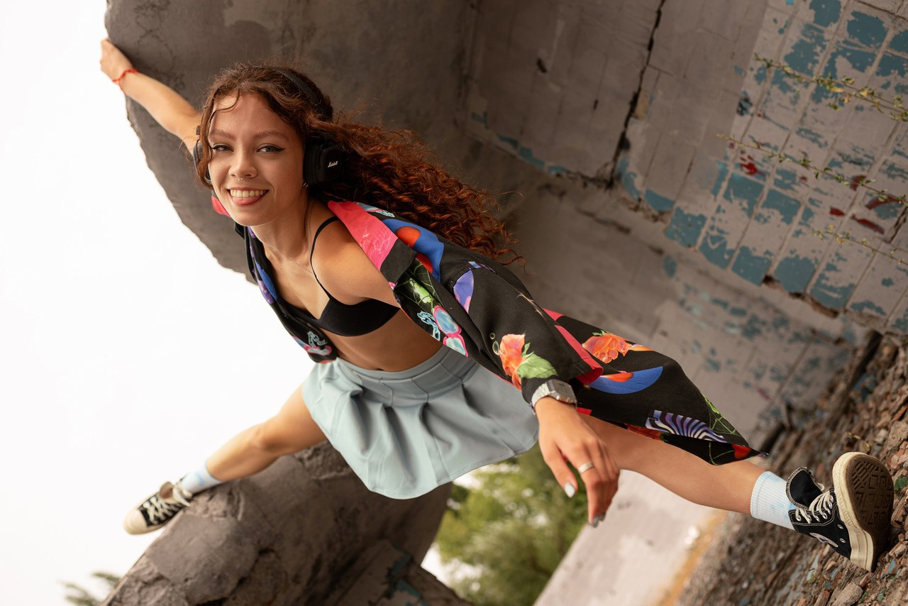Exciting amateur Curly Hair Outdoor Sneakers NSFW porn HotiFy (@hotify)