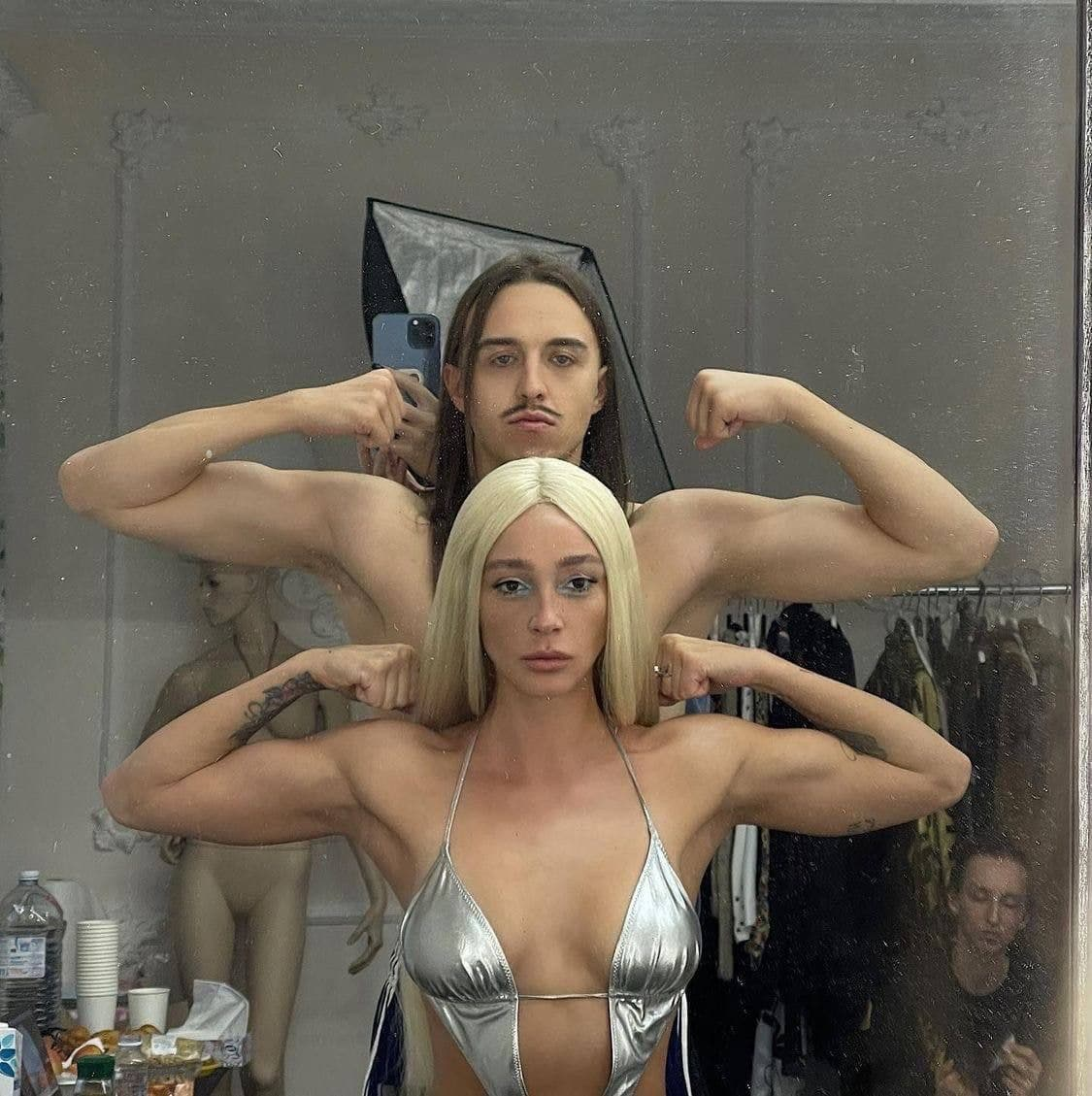Exciting amateur Blonde Couple Female Flexing porn HotiFy (@hotify)